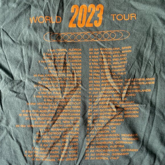 Bruce Springsteen & E Street Band World Tour 2023 Men's Shirt - Size L - Picture 4 of 4